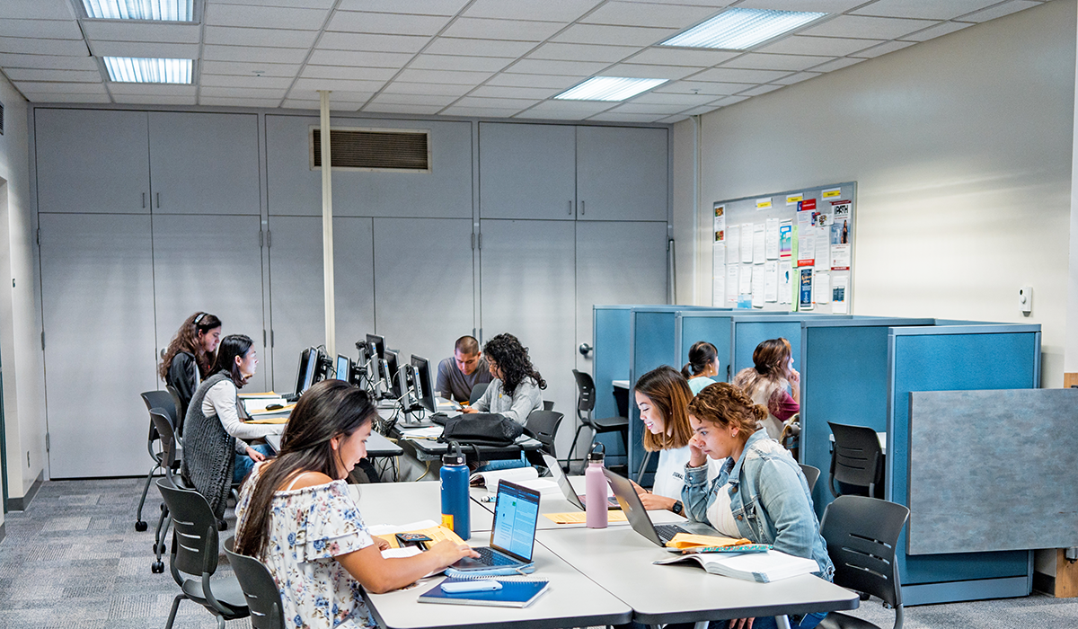 Business Communications lab at SBCC.